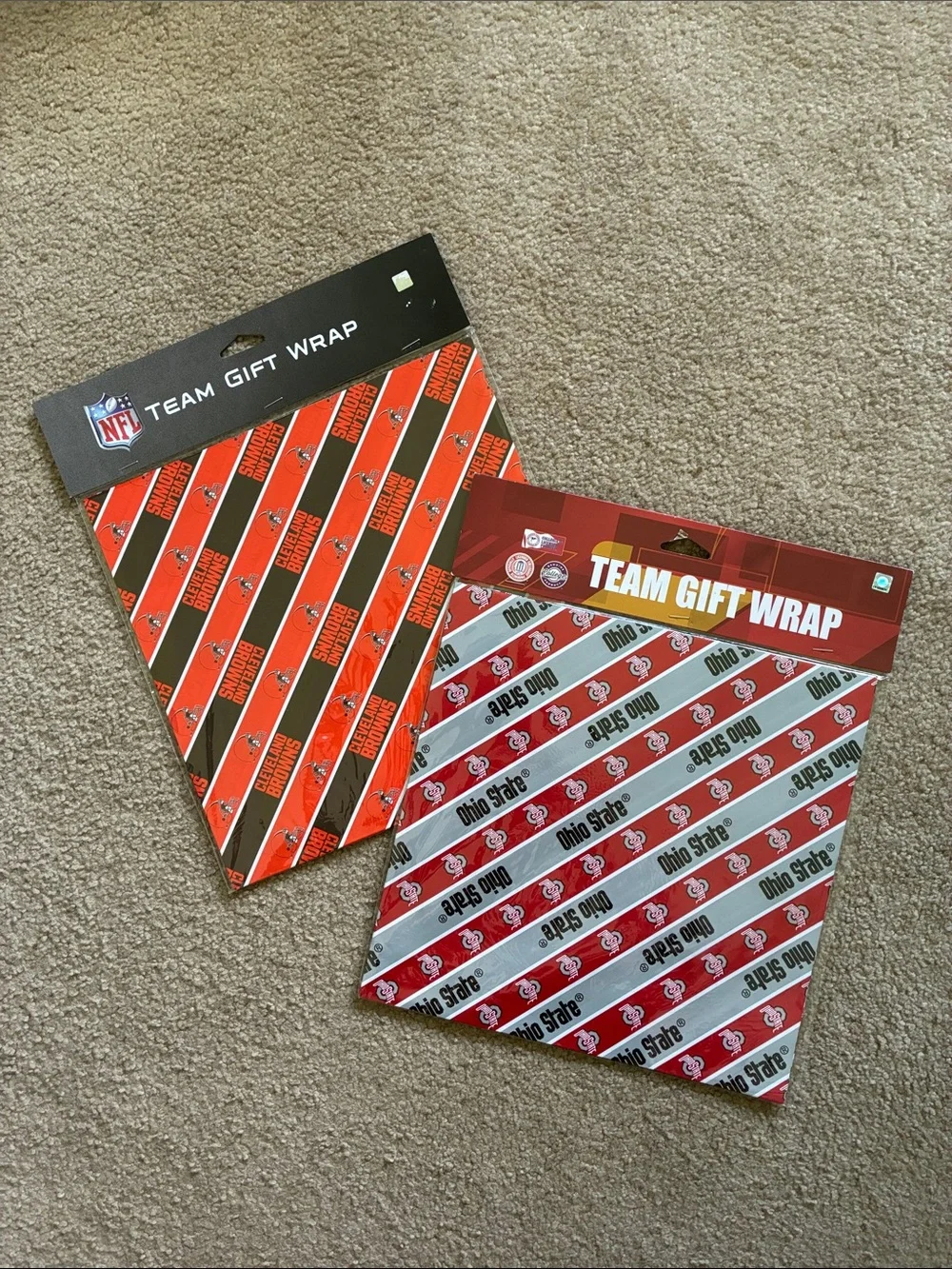 Team Gift Wrap - NFL Cleveland Browns & Collegiate Licensed Products Ohio State